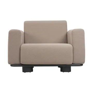 Bolster fauteuil - Antraciet-teddy beige - Brafab