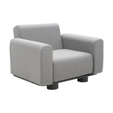Bolster fauteuil - Antraciet-teddy grey - Brafab
