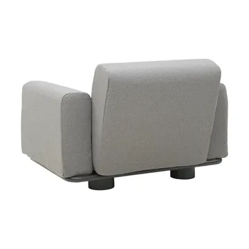 Bolster fauteuil - Antraciet-teddy grey - Brafab