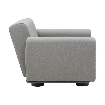 Bolster fauteuil - Antraciet-teddy grey - Brafab