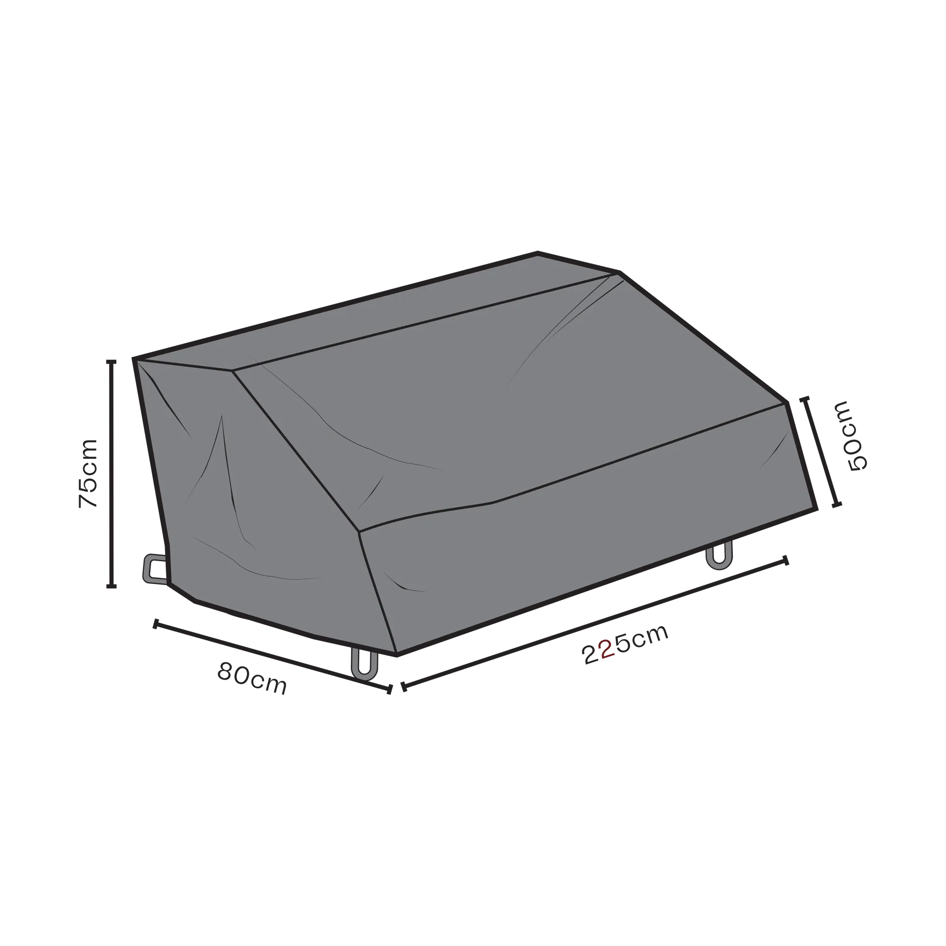 Brafab meubelbescherming bank, Zwart 80 cm Brafab