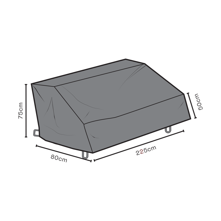 Brafab meubelbescherming bank - Zwart 80 cm - Brafab