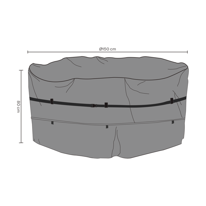 Brafab meubelbescherming eettafelset - Zwart 150x80 cm - Brafab