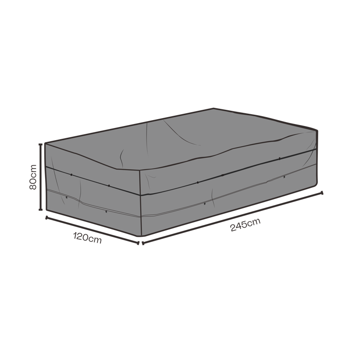 Brafab meubelbescherming eettafelset - Zwart 245x120 cm - Brafab