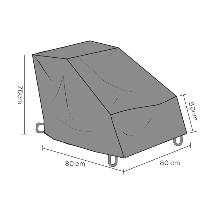Brafab meubelbescherming fauteuil - Zwart 80 cm - Brafab