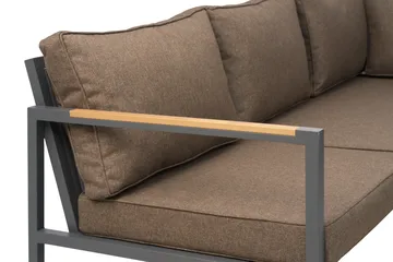 Cap bankstel - Antraciet-bruin, 6-zits - Brafab