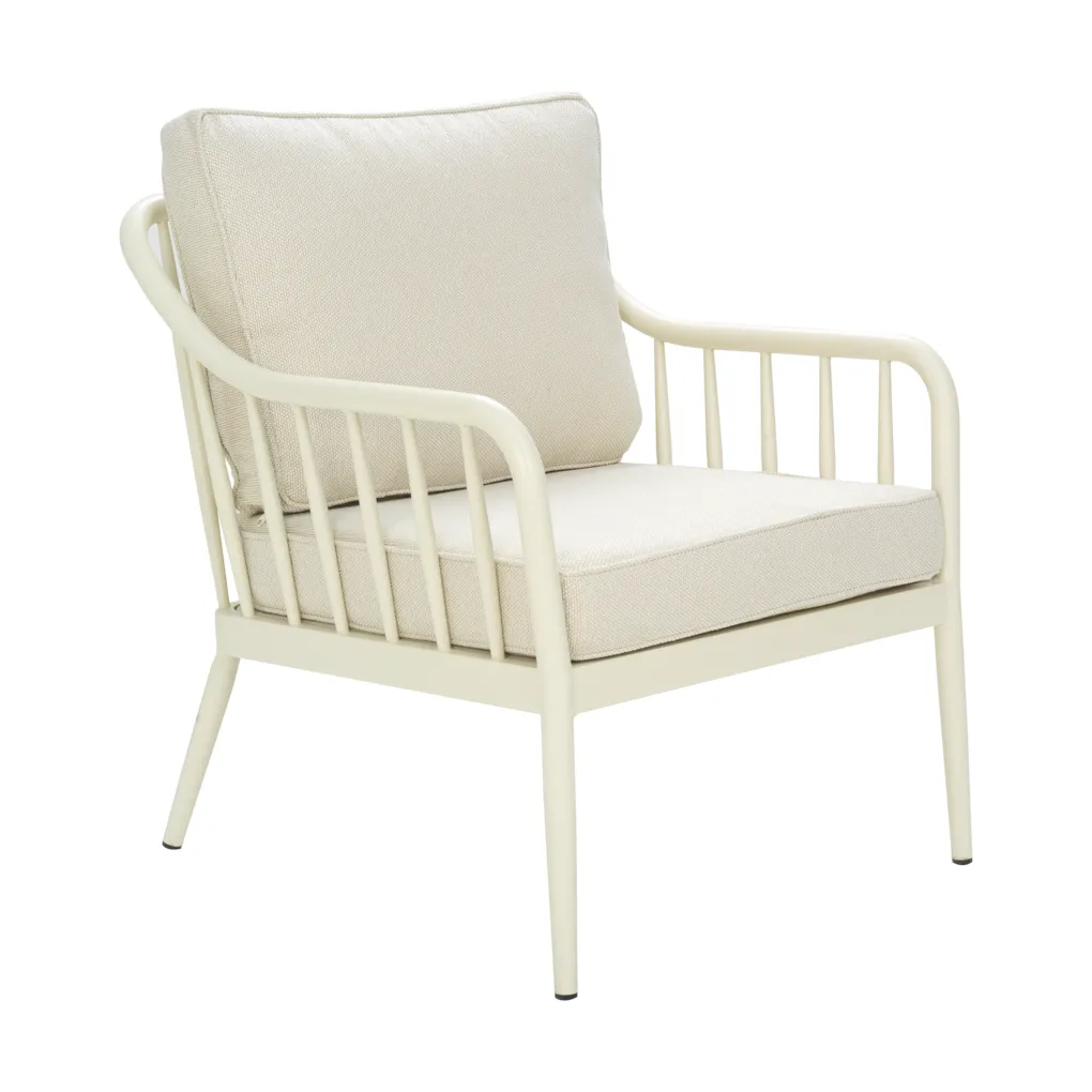Coleville fauteuil, Pearl white-dot beige Brafab