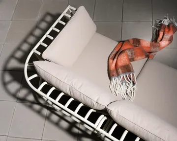 Collier bankmodule - Pearl white-teddy beige, hoek - Brafab