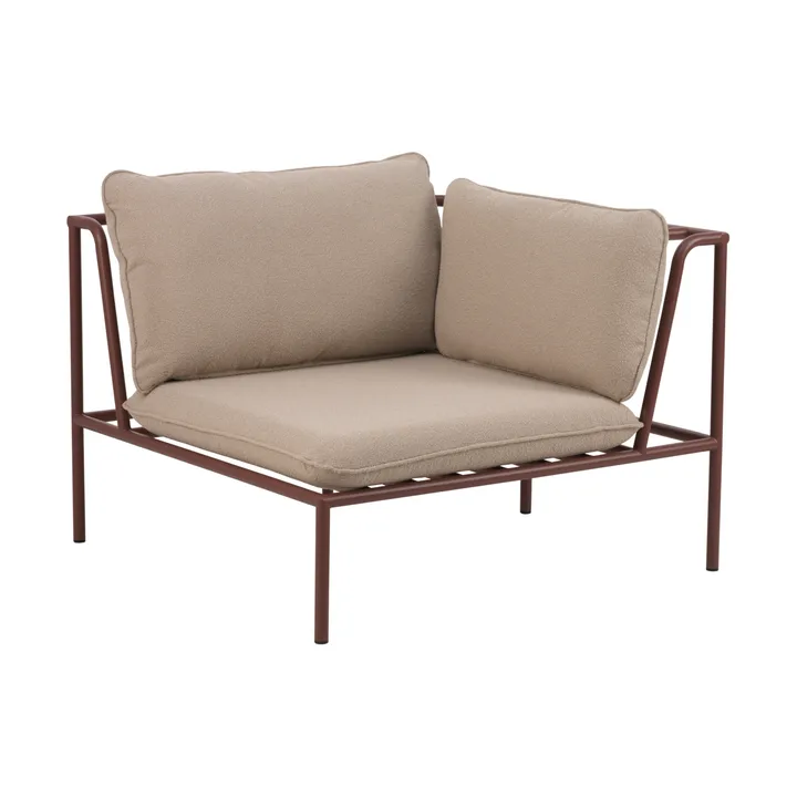 Collier bankmodule - Zin red-teddy beige, hoek - Brafab