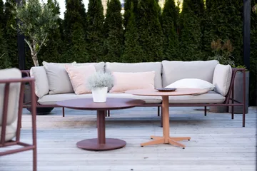 Collier bankmodule - Zin red-teddy beige, hoek - Brafab