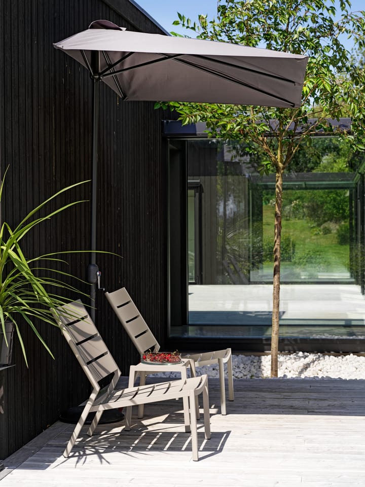 Delia loungestoel, Anthracite Brafab