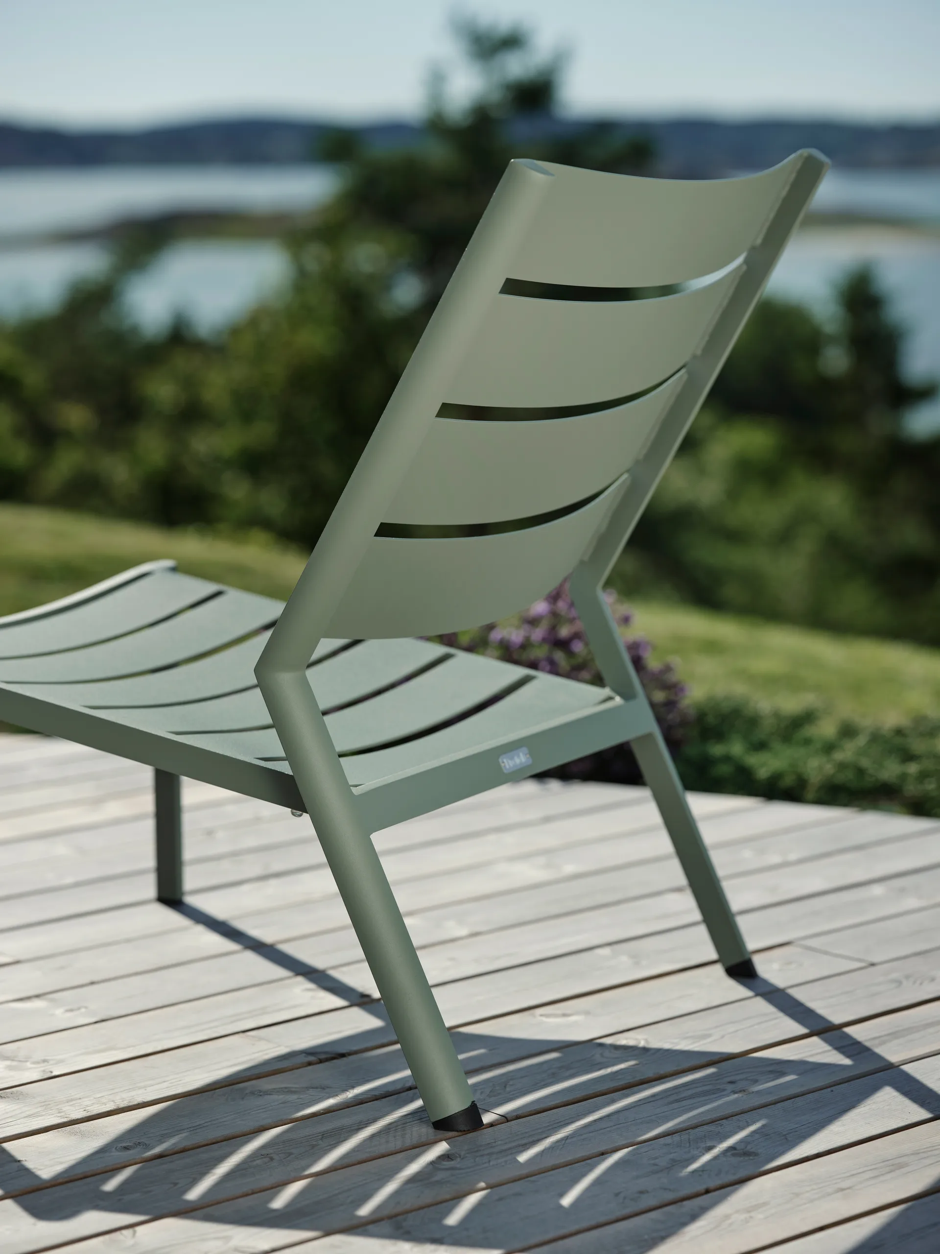 Delia loungestoel, Khaki Brafab