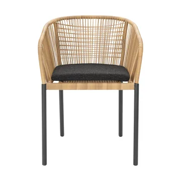 Delta armstoel - Antraciet-naturel - Brafab