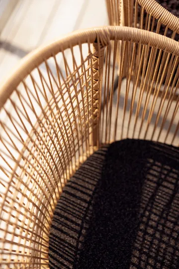 Delta armstoel - Zwart-natuur - Brafab