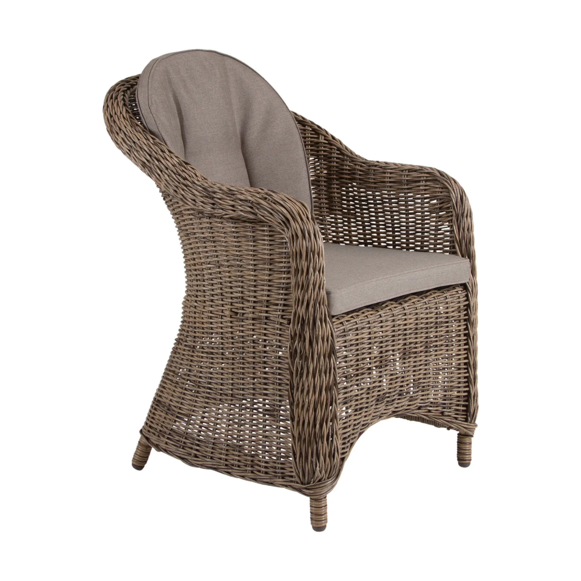 Eads armstoel met zitkussen, Natuur-beige Brafab