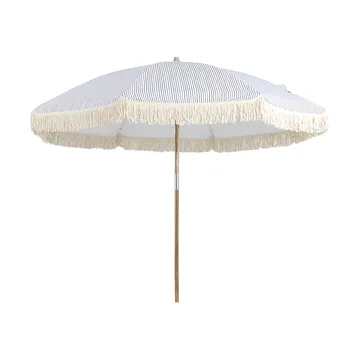 Gatsby parasol - Grey stripe, Ø256 cm - Brafab