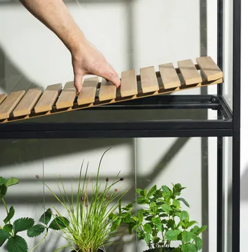 Grower Greens plantenkast - Zwart, 81x137 cm - Brafab