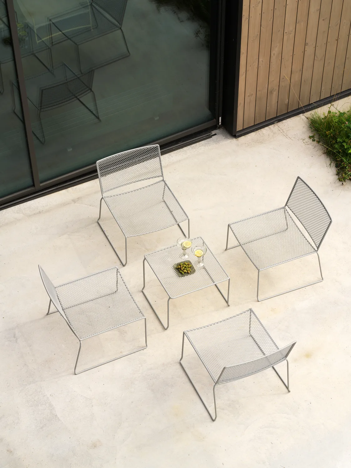 Haru bijzettafel, Slate grey, 54x54 cm Brafab