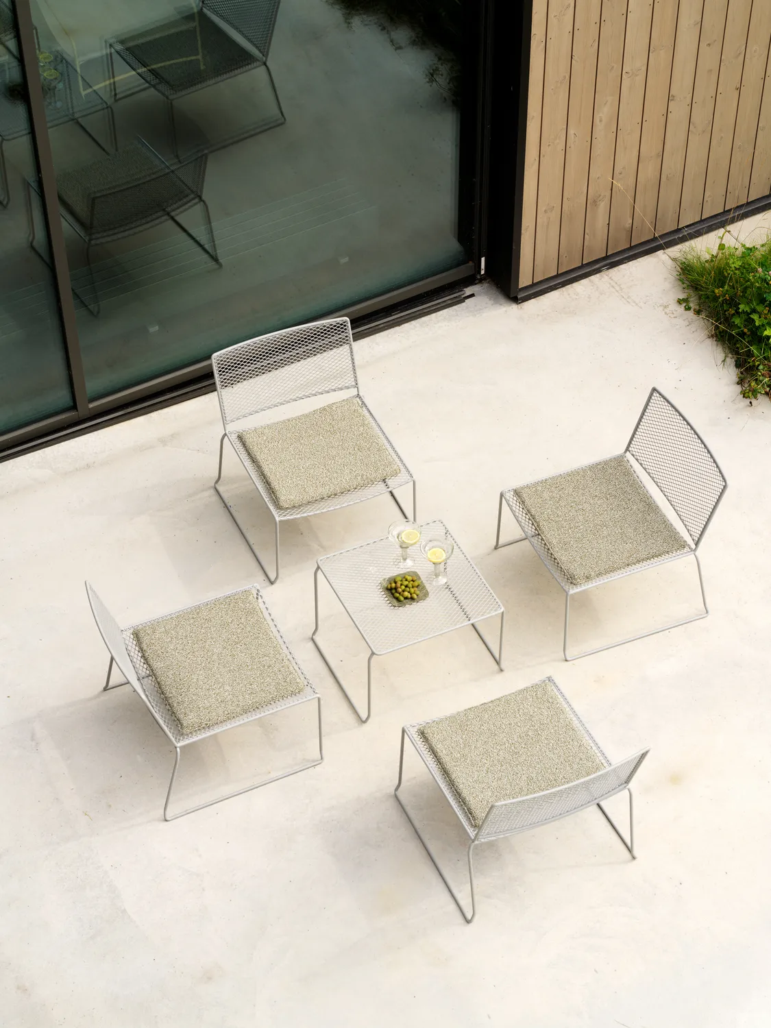 Haru loungestoel, Slate grey Brafab