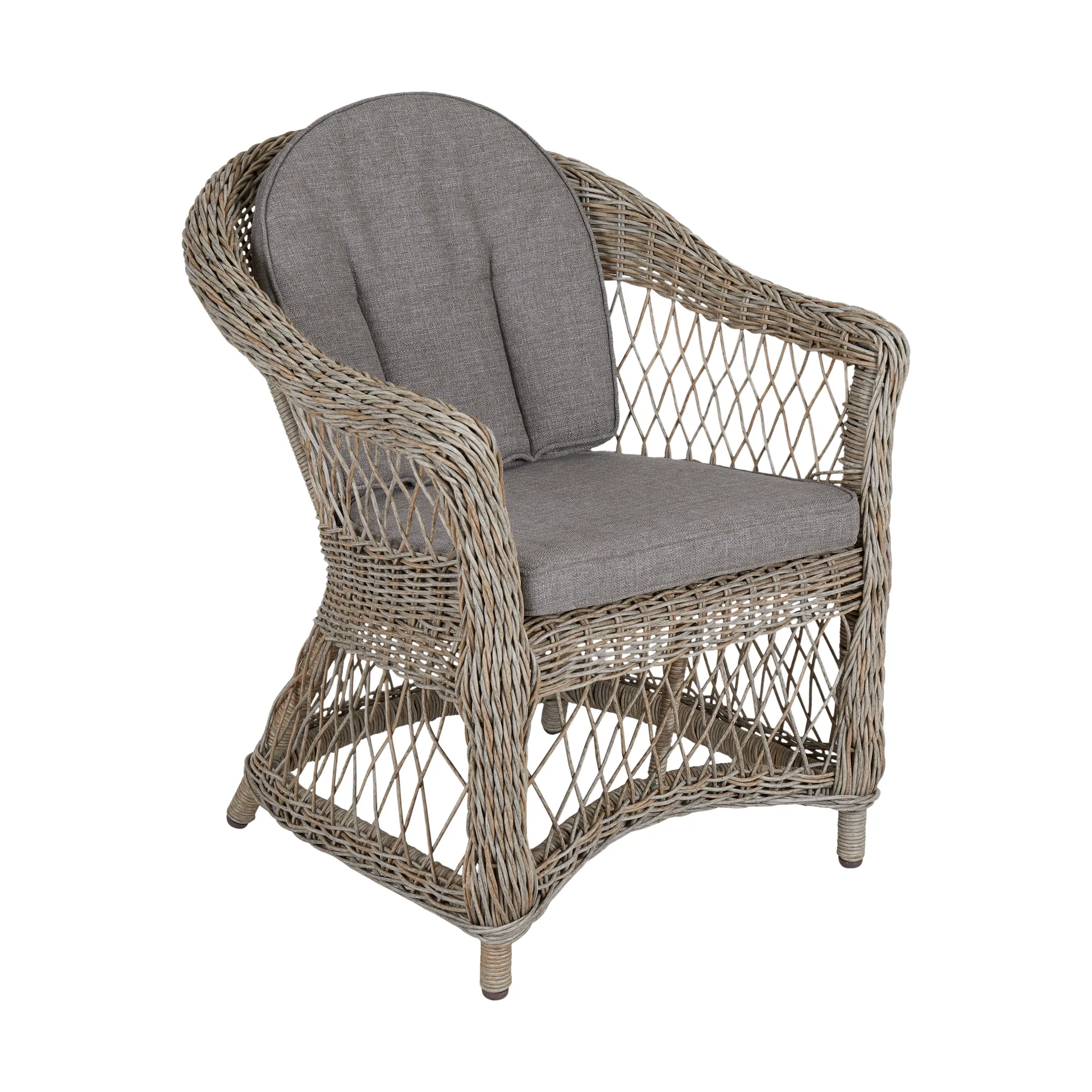 Kamomill armstoel met zit-/rugkussen, Beige-zand Brafab