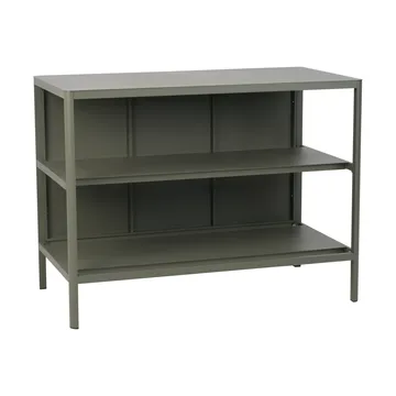 Kelia buitenkeuken bank met planken - Nordic green, 121x91x64 cm - Brafab