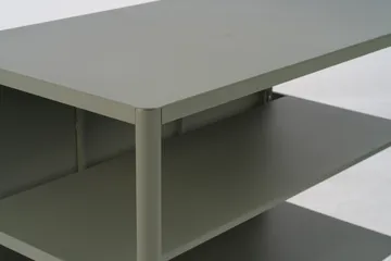 Kelia buitenkeuken bank met planken - Nordic green, 121x91x64 cm - Brafab