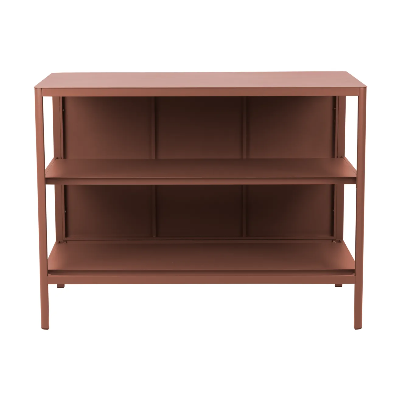 Kelia buitenkeuken bank met planken, Zin red, 121x91x64 cm Brafab