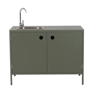 Kelia buitenkeuken onderkast met spoelbak - Nordic green, 121x90x64 - Brafab