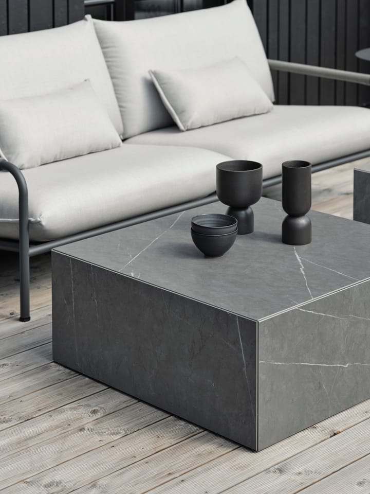 Lerberget 2,5-zits bank, Anthracite-essenhout Brafab