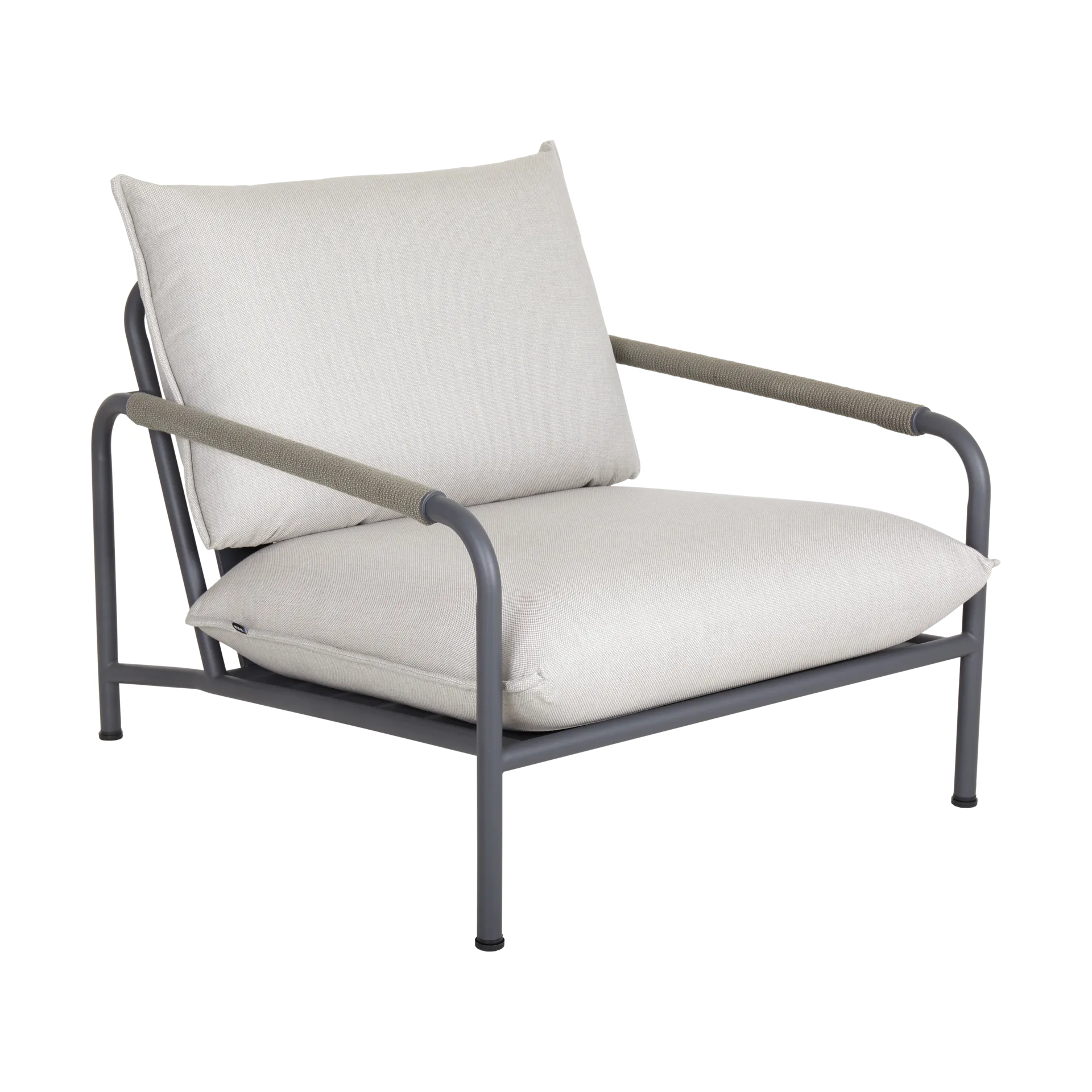 Lerberget loungestoel, Anthracite-essenhout Brafab