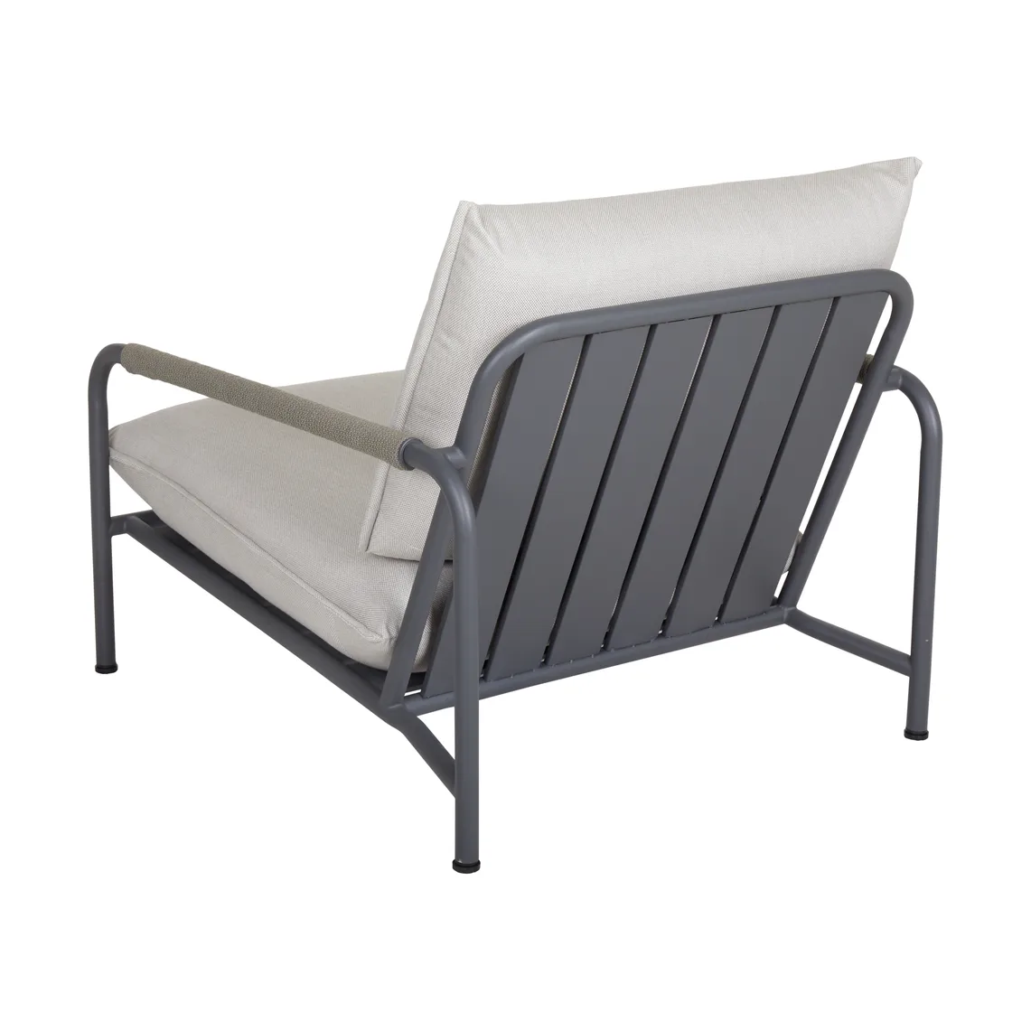 Lerberget loungestoel, Anthracite-essenhout Brafab