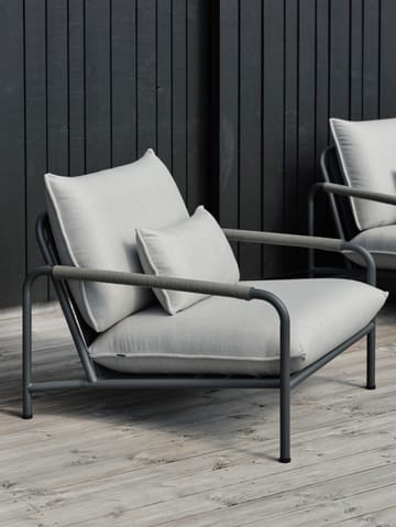 Lerberget loungestoel - Anthracite-essenhout - Brafab