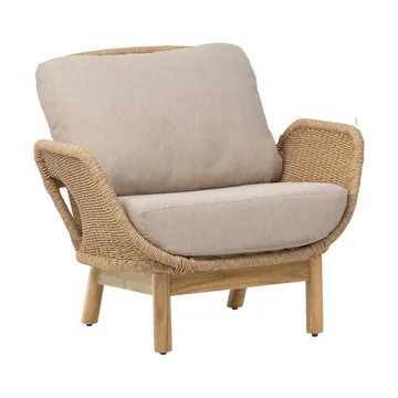 Lily fauteuil - Twist stro-pluche wheat - Brafab