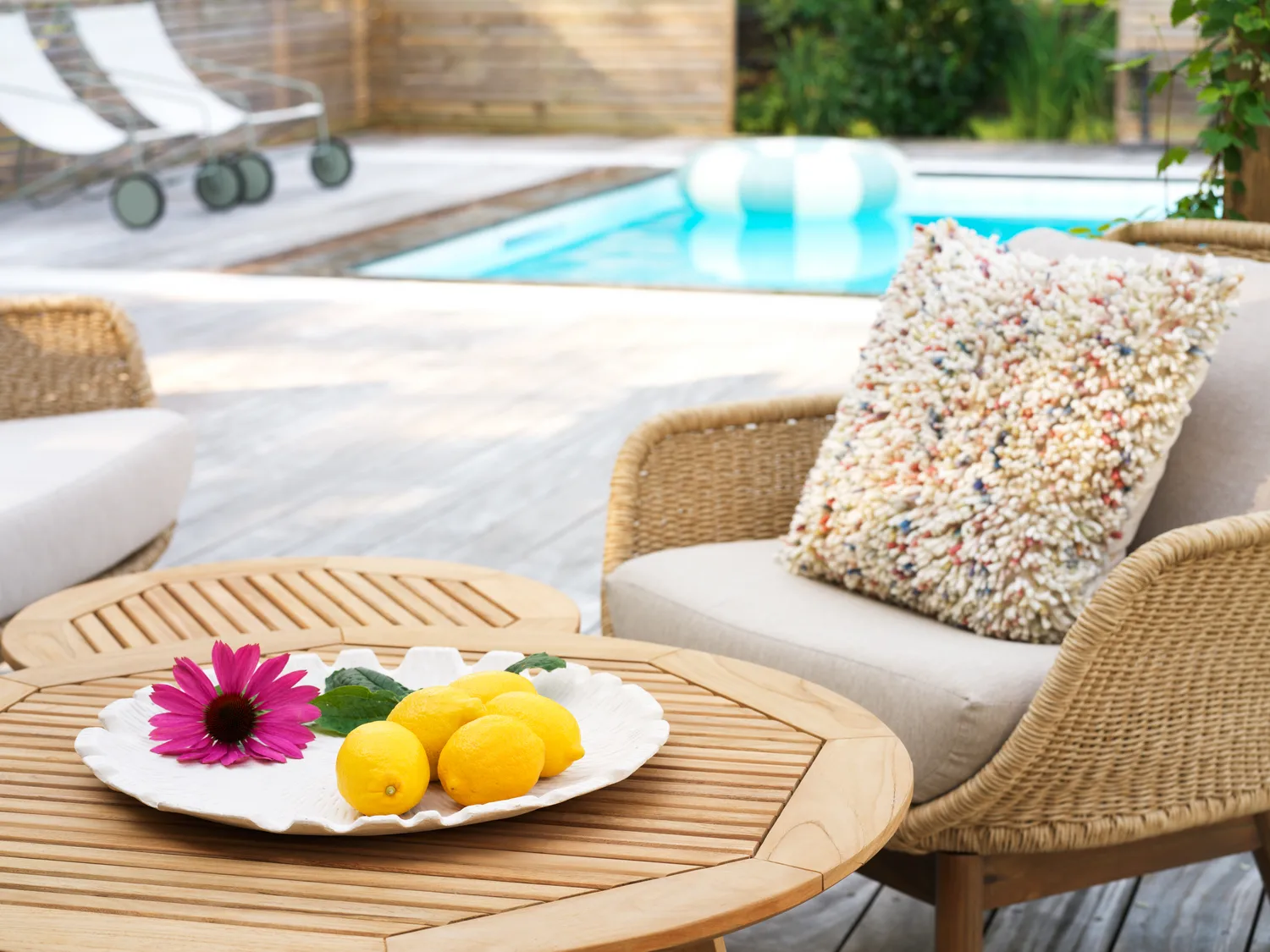 Lily fauteuil, Twist stro-pluche wheat Brafab