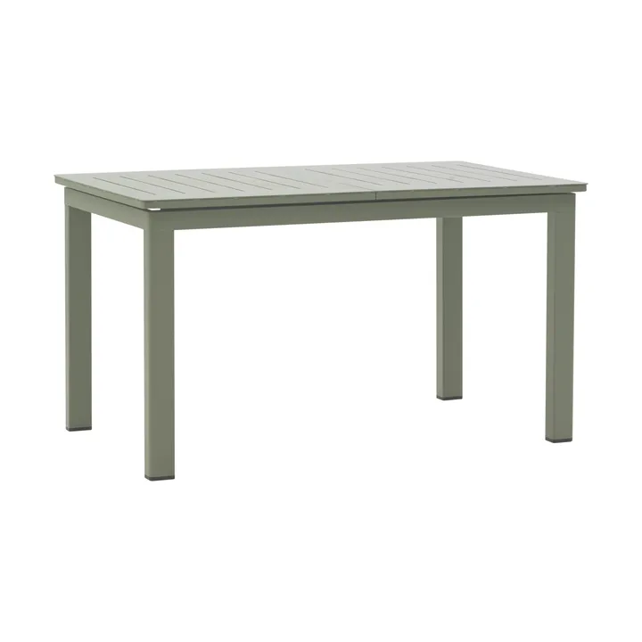 Lomma eettafel - Dusty green, 128-187x80x73 cm - Brafab