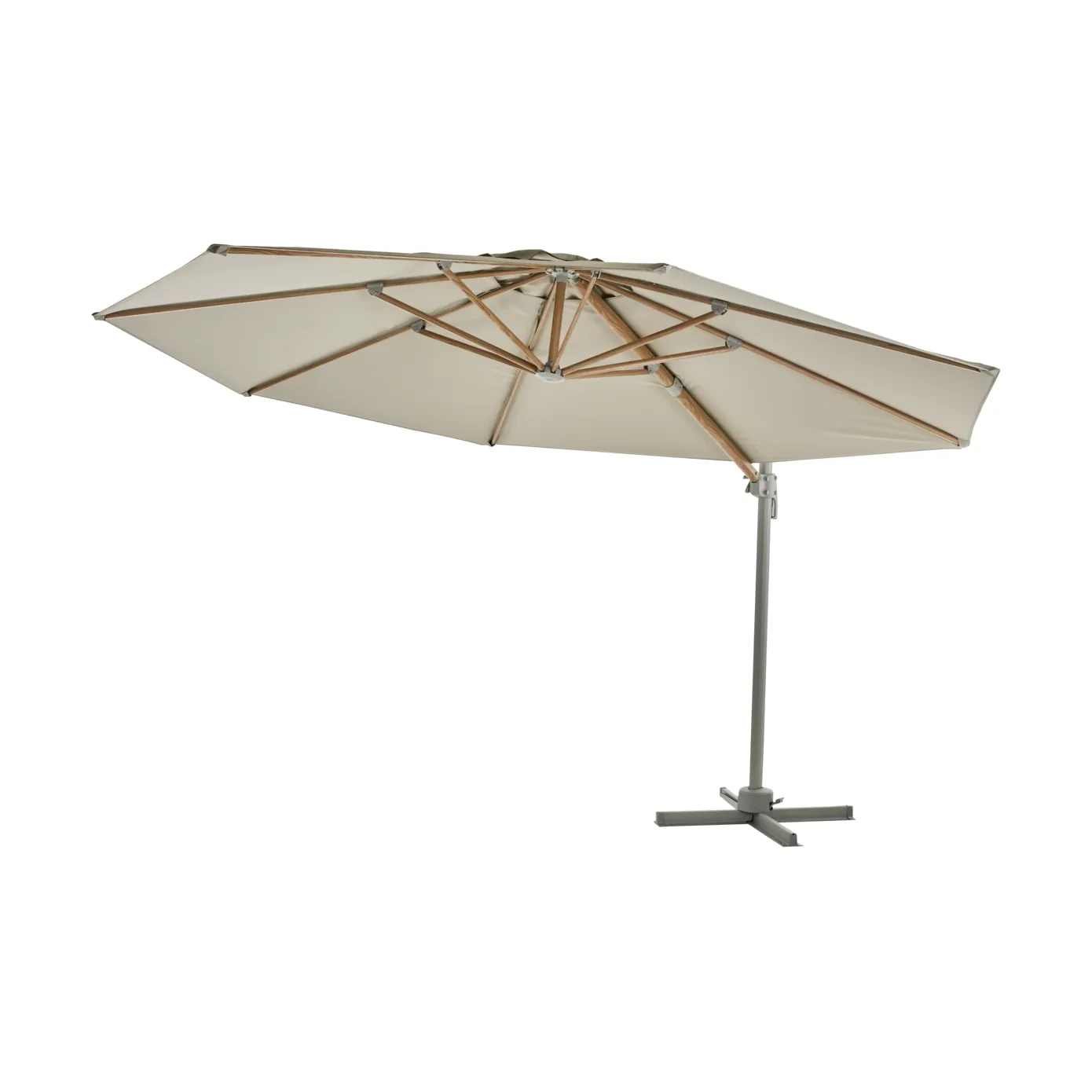 Luzzi parasol vrijhangend, Khaki Brafab