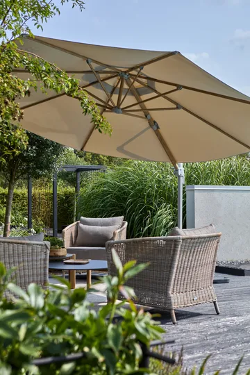 Luzzi parasol vrijhangend - Khaki - Brafab