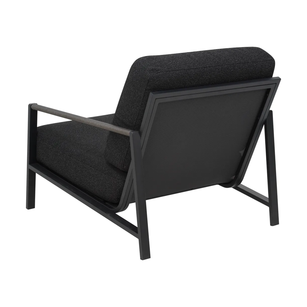 Lyra fauteuil, Zwart-teddy black Brafab