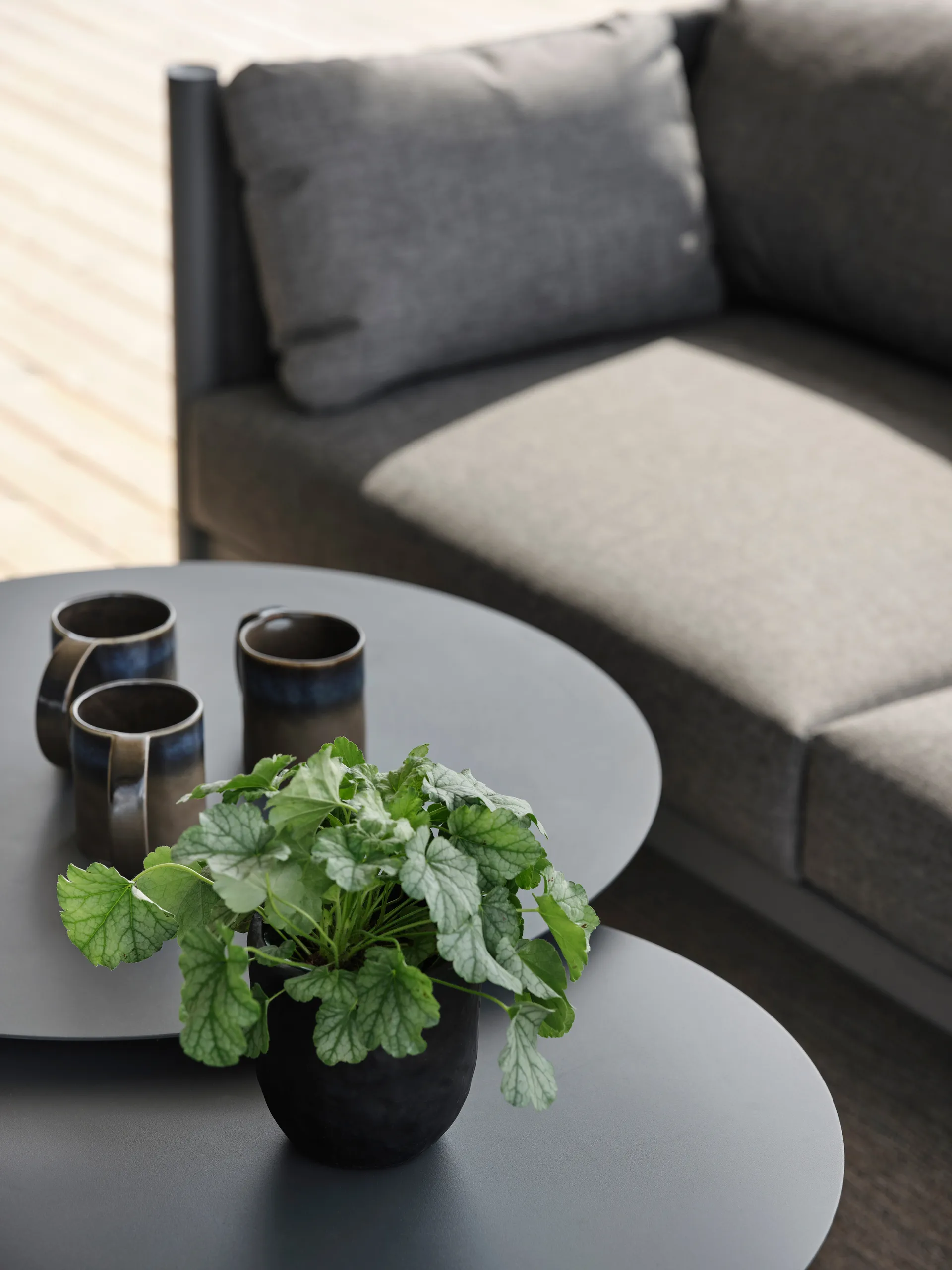 Mill salontafel, Anthracite, Small High Ø50 cm Brafab