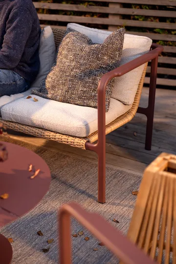 Motty bank - Zin red-teddy beige, 2-zits - Brafab