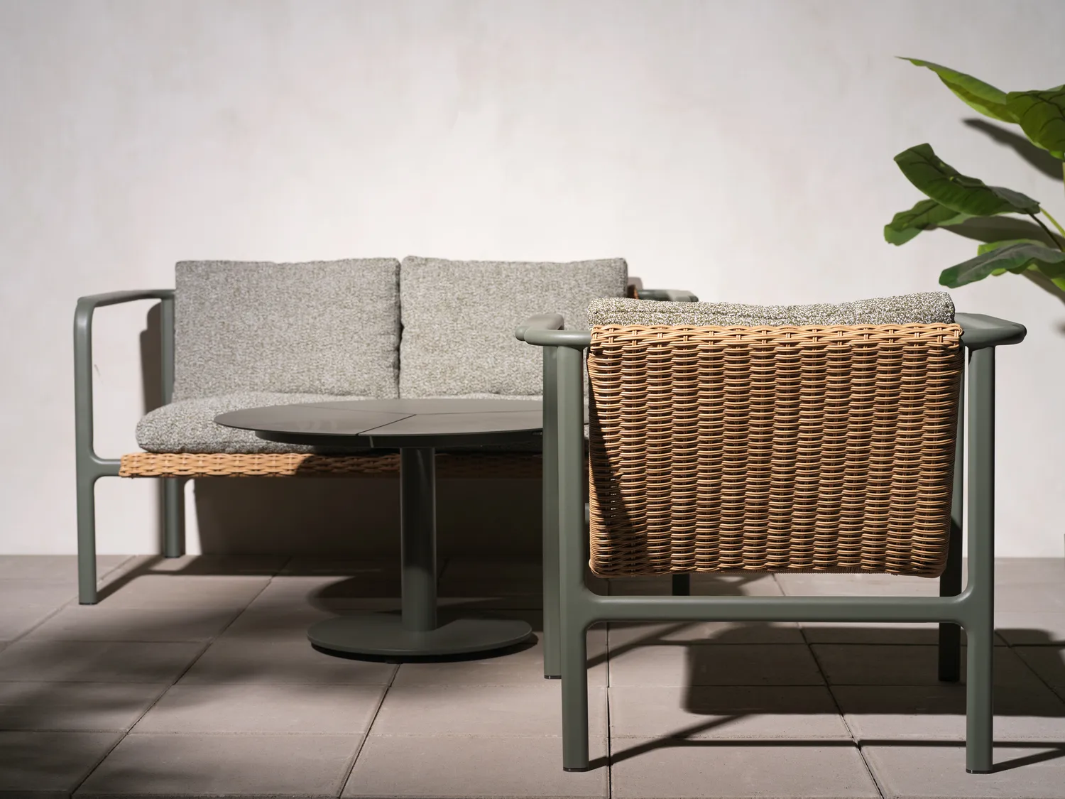 Motty fauteuil, Nordic green-teddy verde Brafab