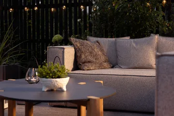 Muki bankmodule - Light taupe, rechter eindmodule - Brafab