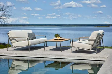 Naos bank - Stainless steel-dot beige, 2,5-zits - Brafab