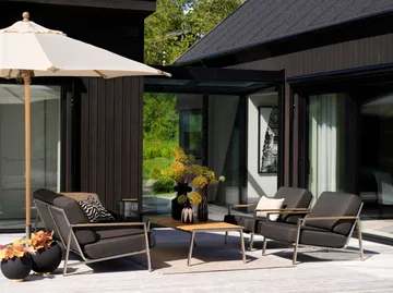 Naos fauteuil - Roestvrij staal-nearly black - Brafab