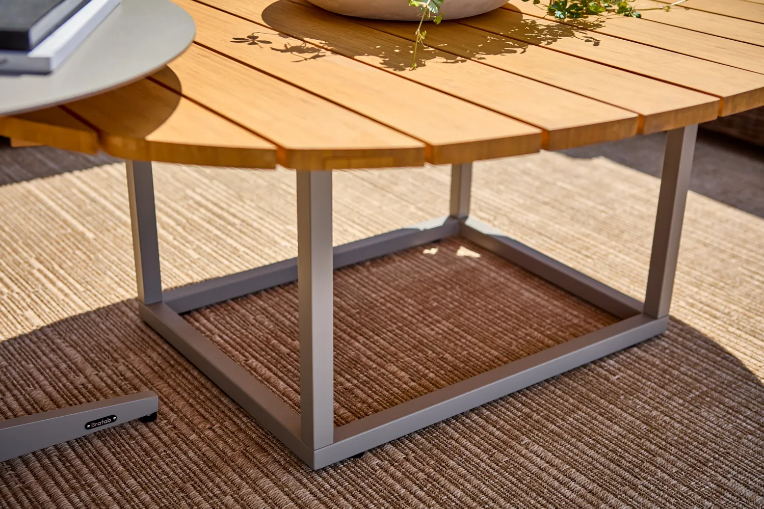 Olive salontafel, Khaki-bamboe, 110x80 cm Brafab