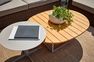 Olive salontafel - Khaki-bamboe, 110x80 cm - Brafab