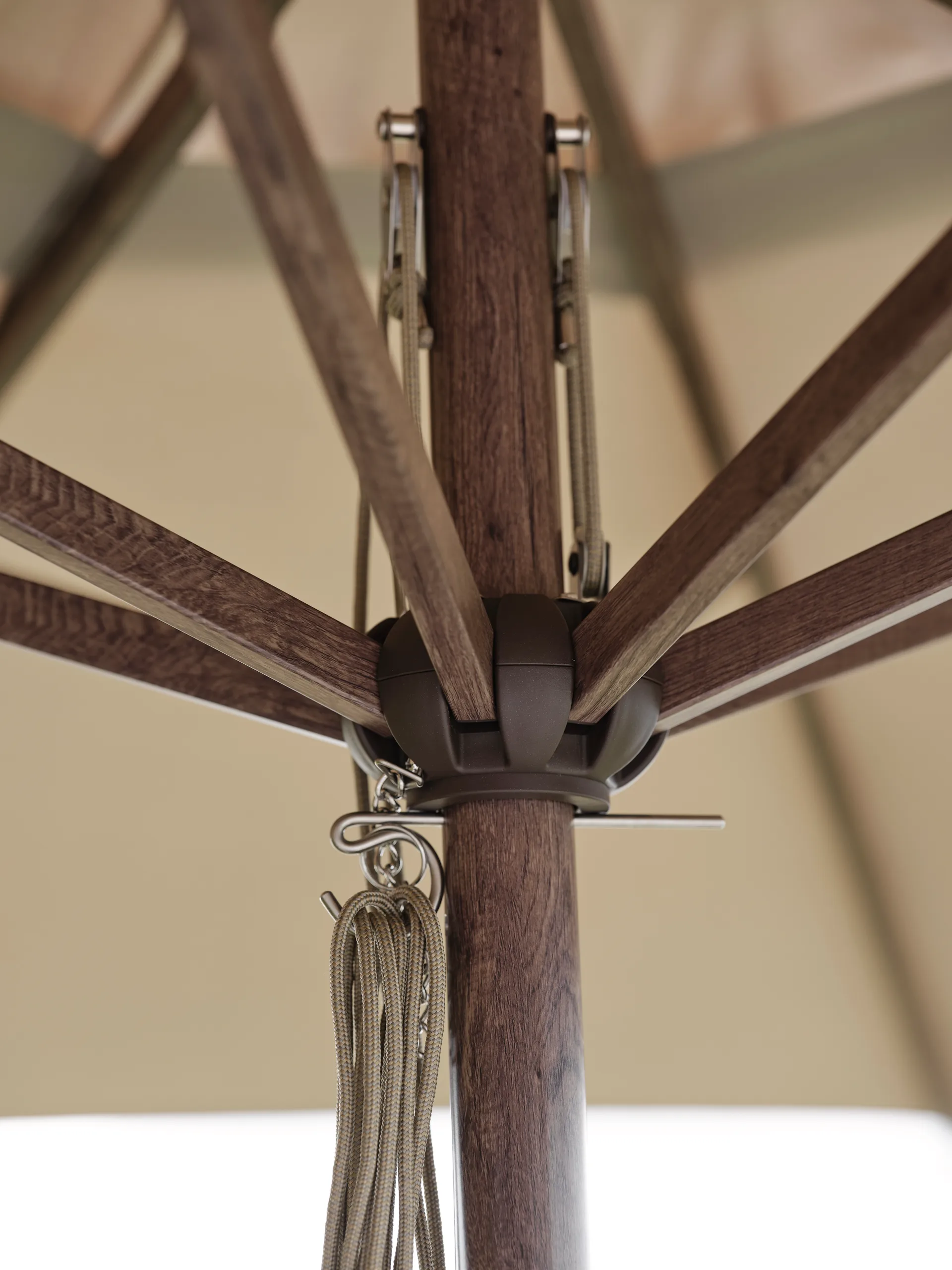 Paliano parasol, Bruin-taupe 300 cm Brafab