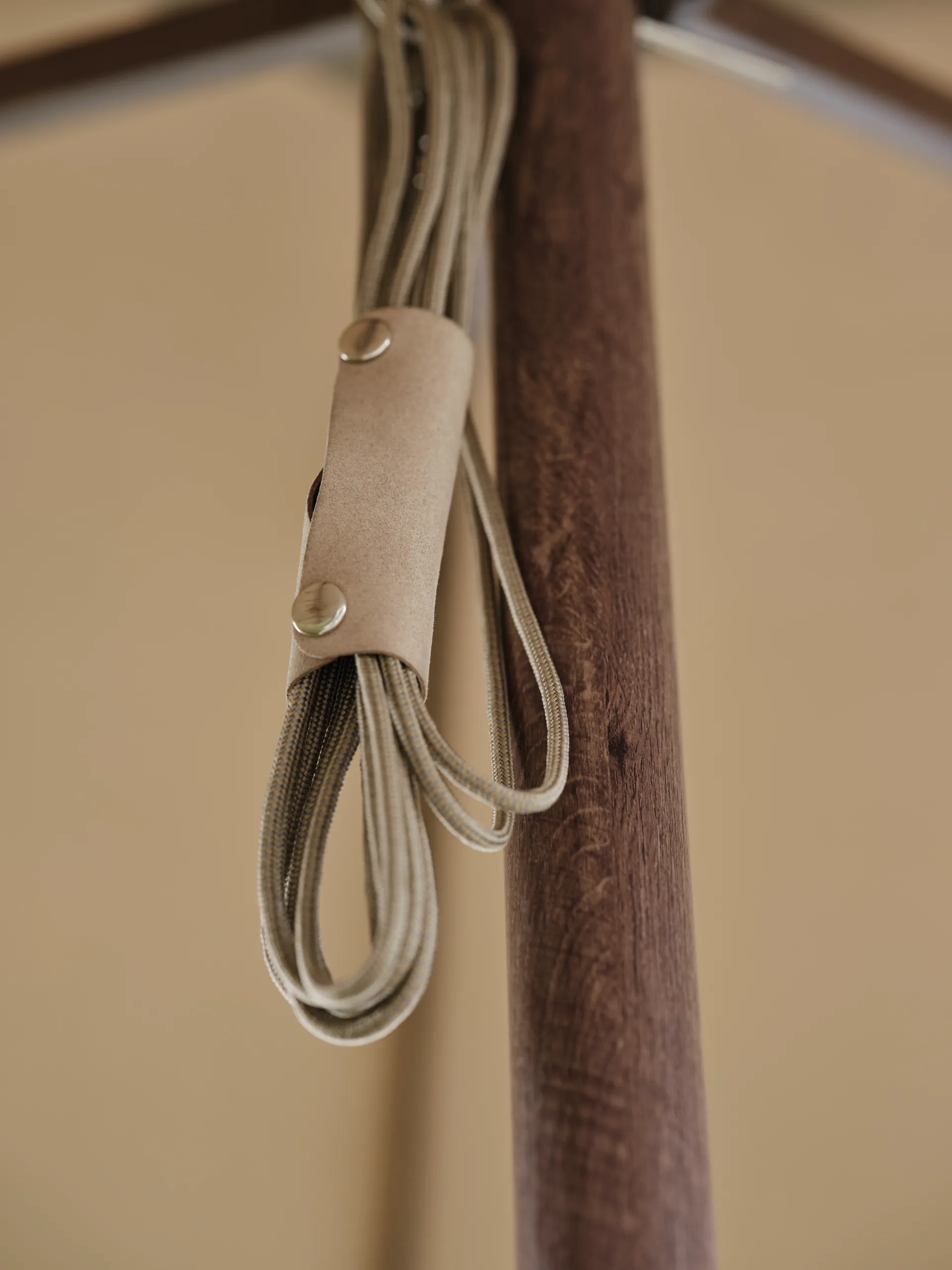 Paliano parasol, Bruin-taupe 350 cm Brafab