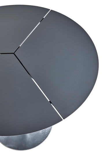 Peace Bistro cafétafel Ø80 cm Anthracite - undefined - Brafab