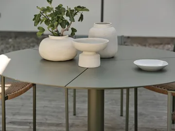 Peace eettafel Ø110 cm Nordic green - Brafab